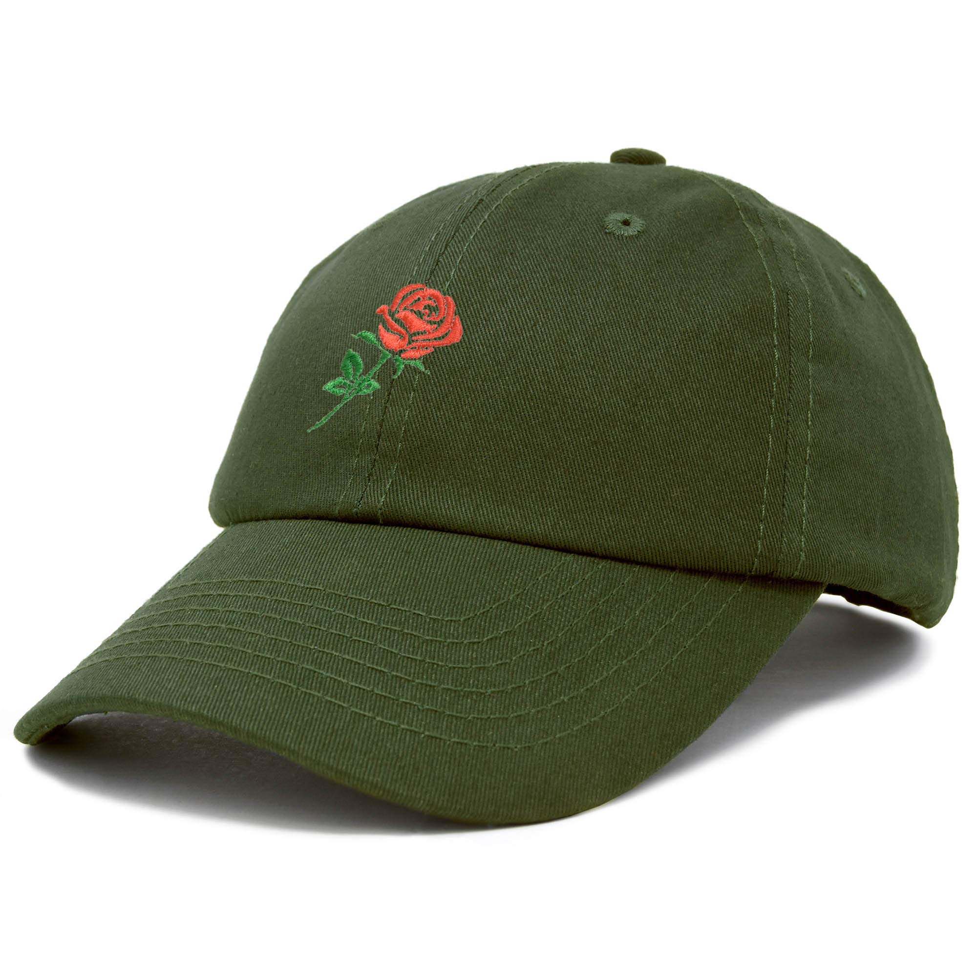 Premium Embroidered Red Rose Baseball Cap for Women - Stylish DALIX Fashion Hat for Outdoor Activities, Parties & Casual Wear