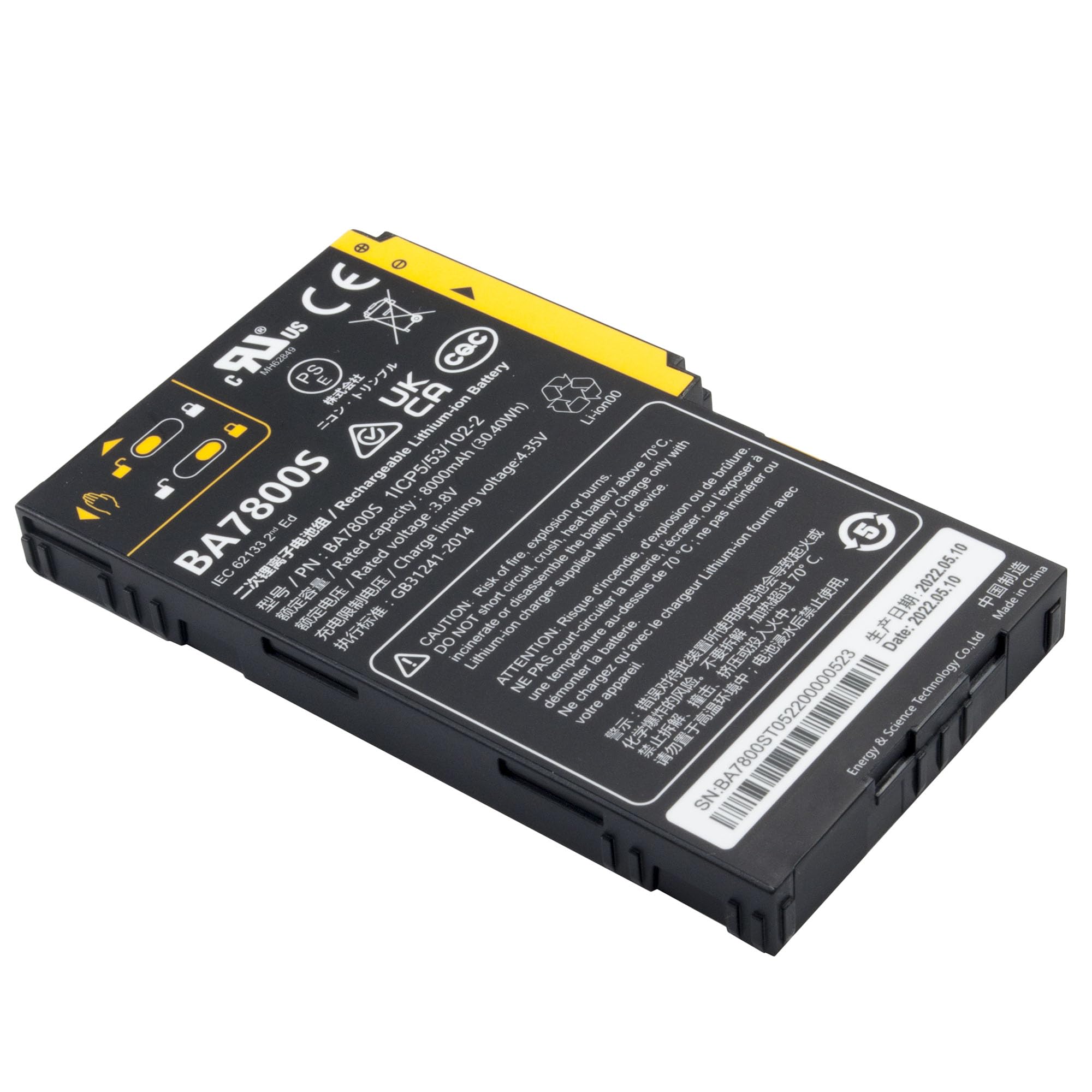 Replacement BA7800 BA7800S Battery for Hezhong A8 Strong GPS Tablet RS60 SP30 - 3.8V 8000mAh (30.40Wh) High-Capacity Lithium Battery - Perfect for Outdoor Navigation, Construction Sites & Long-Duration Tablet Use