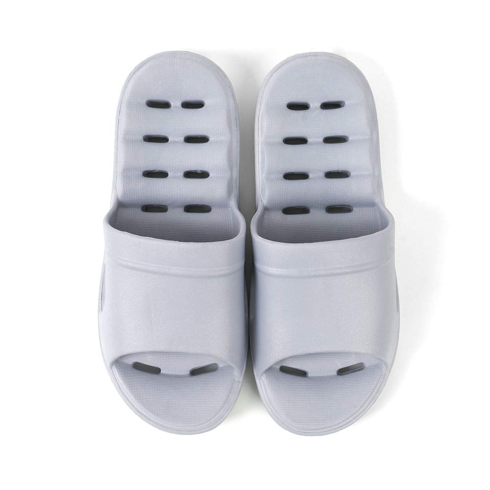 Luffymomo Women's Non-Slip Shower Sandals with Drainage Holes - Comfortable Bathroom Slippers for Home, Spa, Pool & Beach Use