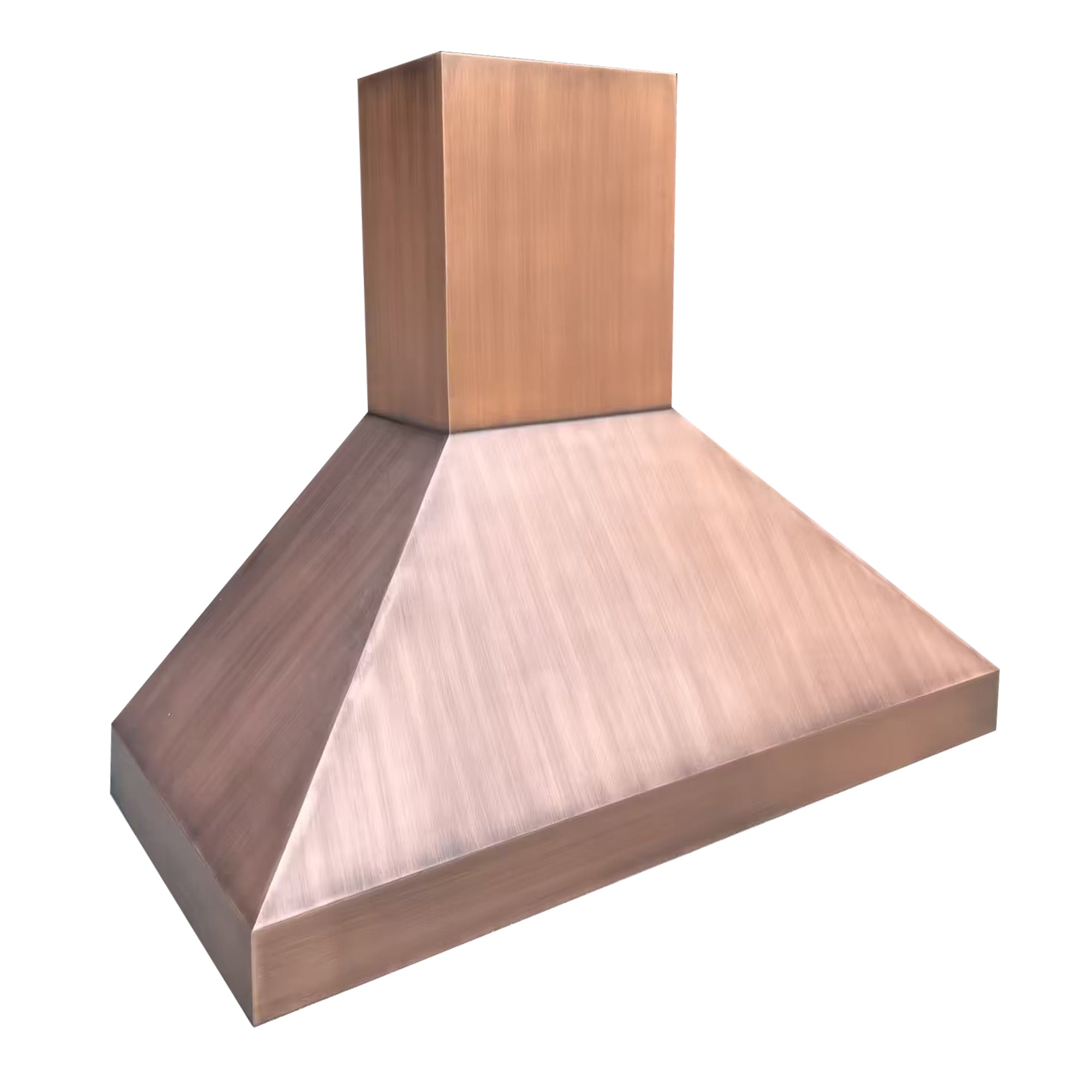 RHM Simple Chimney Copper Range Hood - Classic Kitchen Ventilation for Laura - Perfect for Modern Farmhouse, Open Concept & Apartment Cooking Spaces