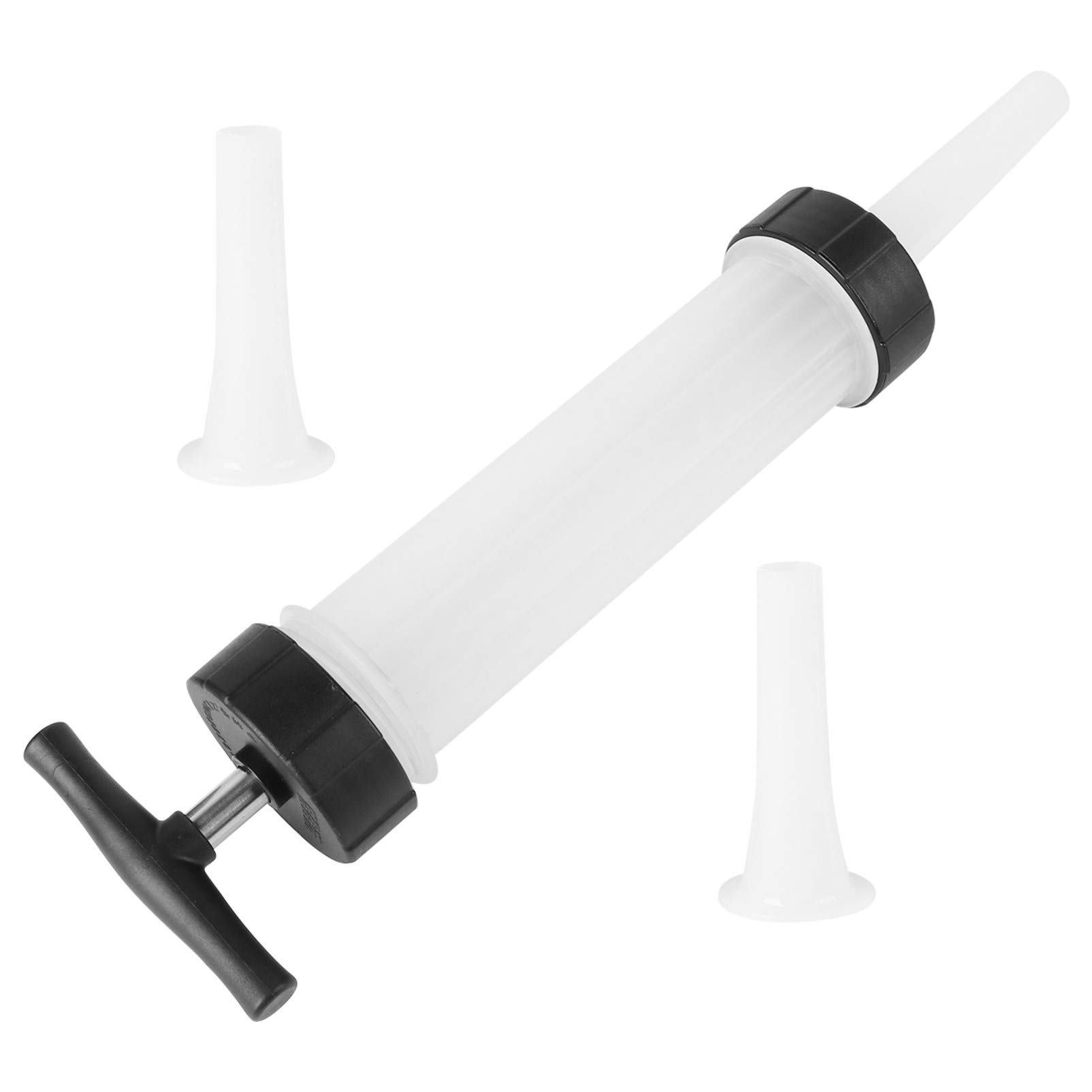 YARNOW Manual Sausage Stuffer Kit - 1 Set Handheld Meat Filler Tool with Funnel for Homemade Salami, Bratwurst & Sausages | Perfect for Home Kitchen, BBQ Parties & Camping Cooking