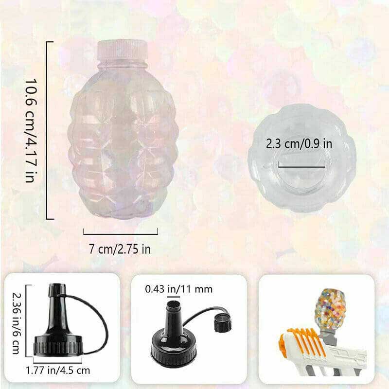 40,000PCS 7-8mm Hardened Water Gel Ball Blaster Ammo Refill - Perfect for Gel Blaster Battles, Outdoor Shooting Games & Target Practice