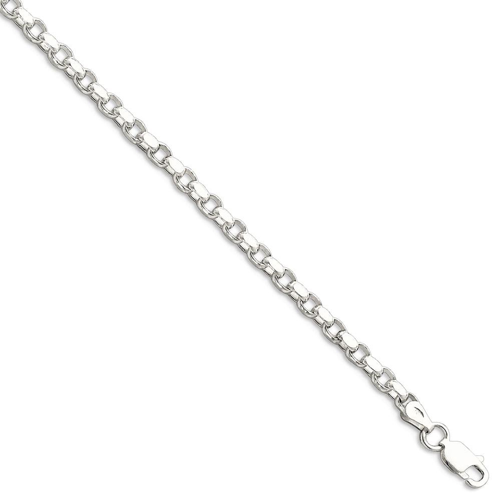 IceCarats 925 Sterling Silver 3.5mm Cable Link Chain Bracelet for Women - Dainty Adjustable Jewelry Gift for Birthday, Anniversary & Everyday Wear