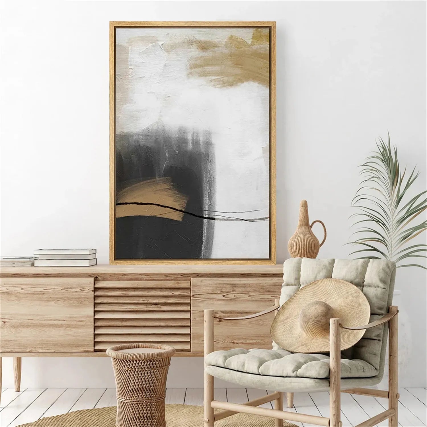 Abstract Painting Set of 3 - Modern Wall Art Canvas Prints #AB225 | Perfect for Living Room, Bedroom & Office Decor