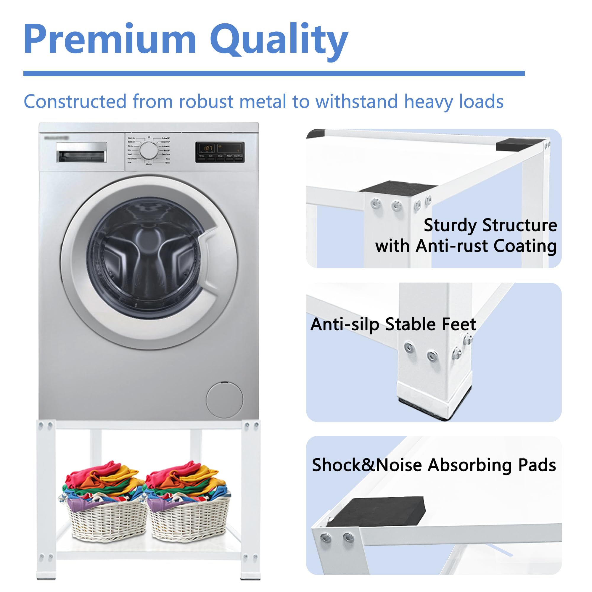 Royxen Universal Washing Machine Pedestal Stand - 20