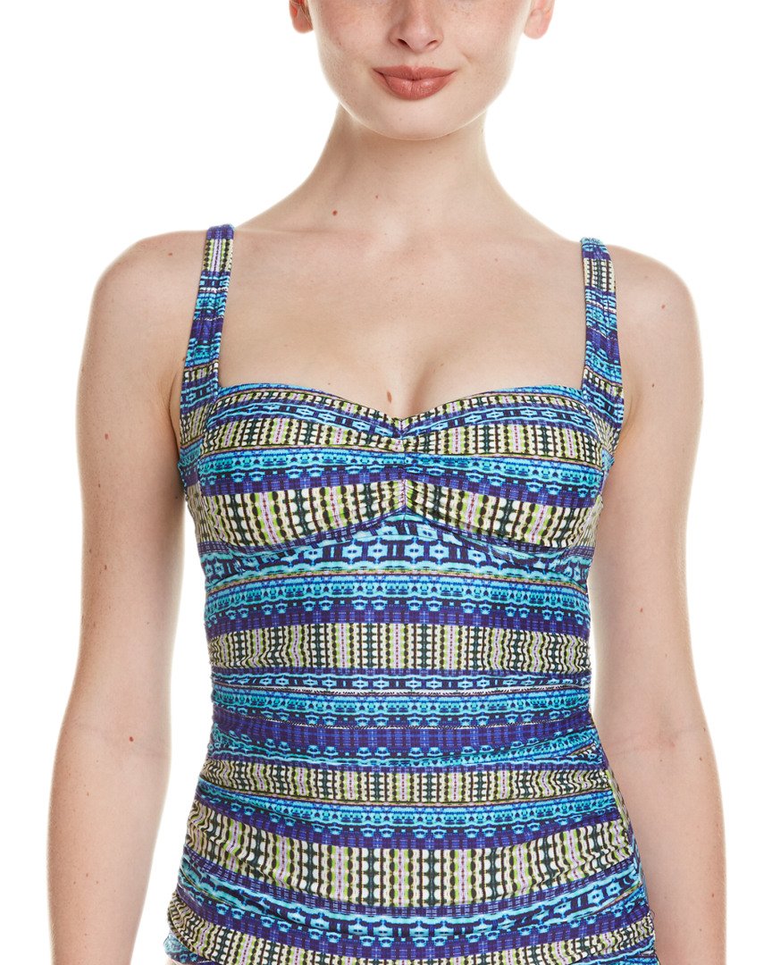 La Blanca Women's Over The Shoulder Tankini Swimsuit Top - Stylish Swimwear for Beach, Pool & Vacation | Comfortable & Supportive Bathing Suit for Women