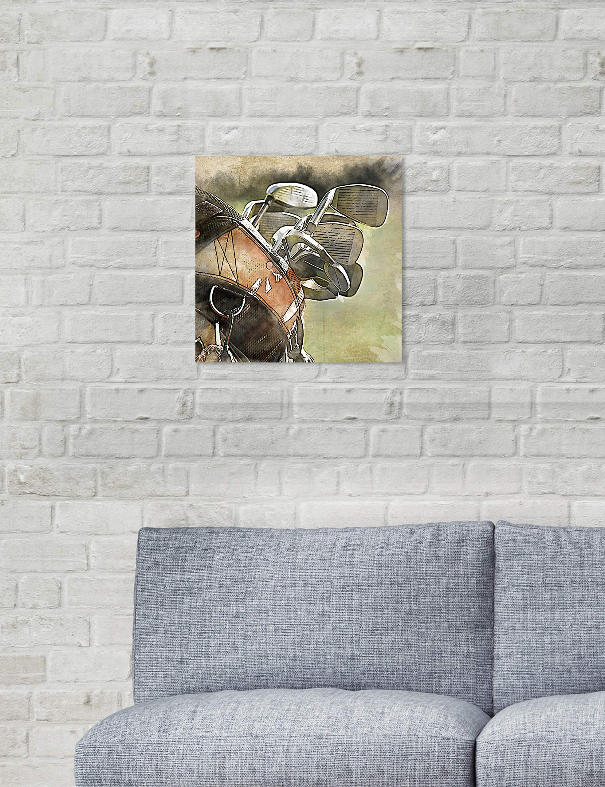 Boys Sports Wall Art Canvas Prints - 'The Right Tool for The Job' Motivational Decor for Kids Bedroom, Playroom & Sports Themed Rooms
