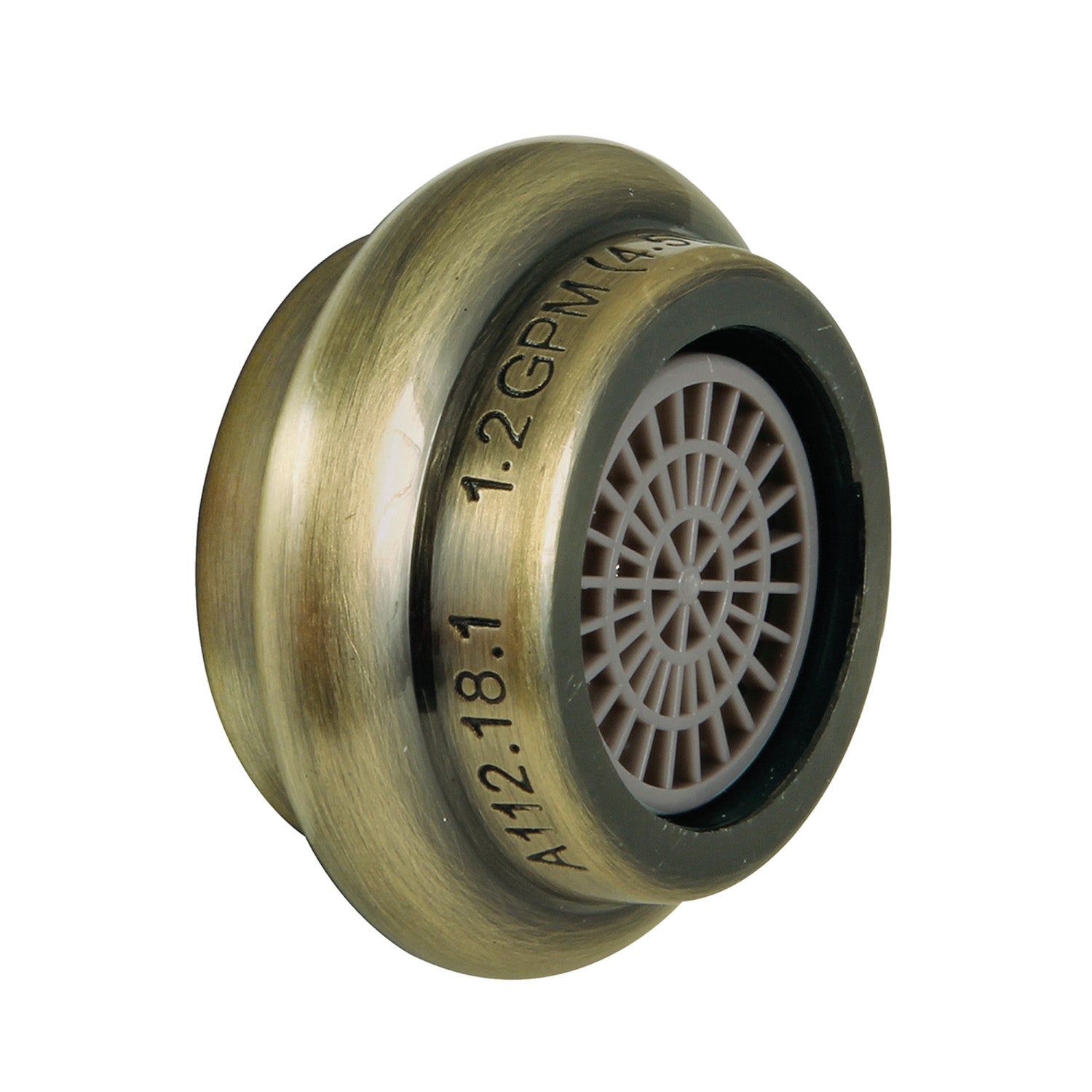 Cal Green Z12KBSA1793 1.2 GPM Female Aerator in Antique Brass - Water-Saving Bathroom & Kitchen Faucet Accessory for Eco-Friendly Homes