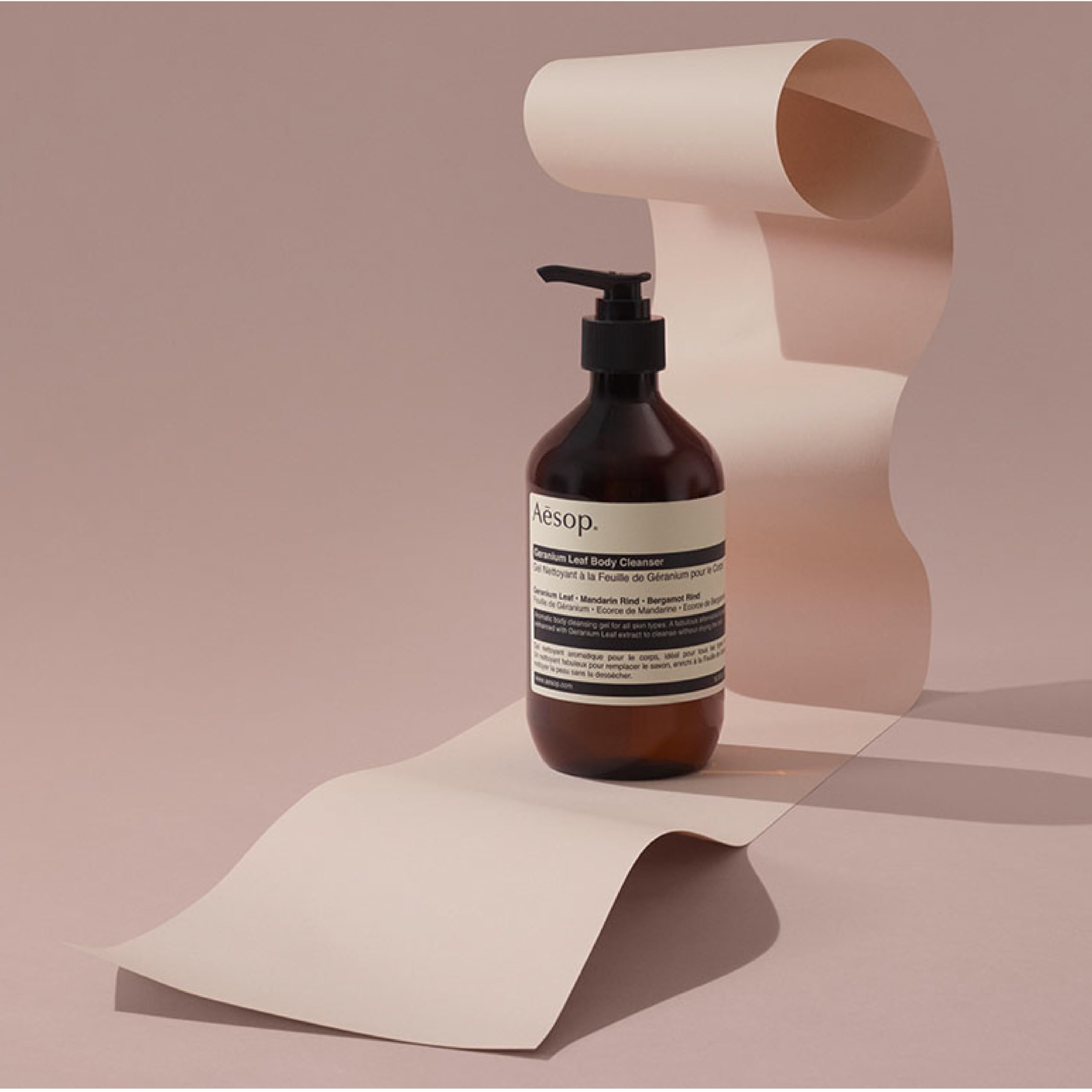 Aesop Geranium Leaf Body Cleanser & Shampoo - 16.9 oz | Paraben-Free, Cruelty-Free & Vegan Formula | Refreshing Botanical Scent for Daily Shower & Hair Care