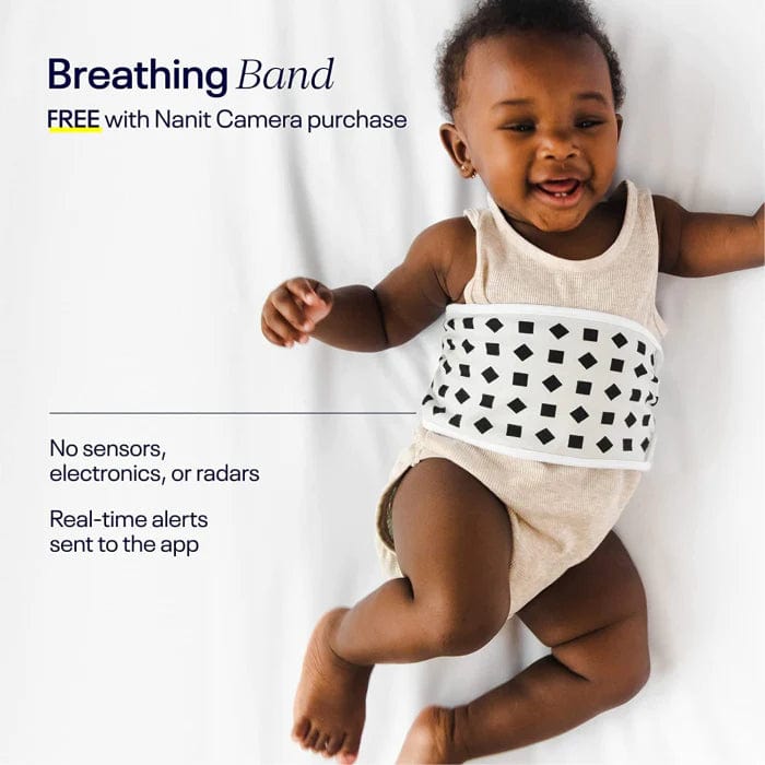 Nanit Pro Flex Smart Baby Monitor with HD Camera & Breathing Wearable - Real-Time Video, Sleep Tracking & Alerts for Nursery, Travel & Home Use
