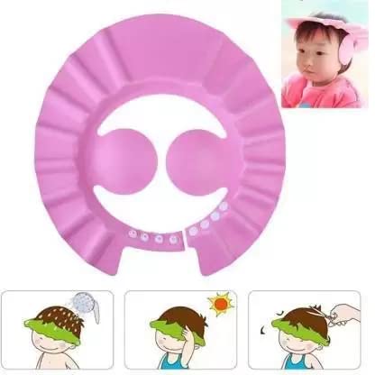 FCON Baby Shower Cap for Crawling Infants - Soft Waterproof Bathing Hat for Newborn Toddlers (Perfect for Bath Time, Swimming & Photo Shoots)