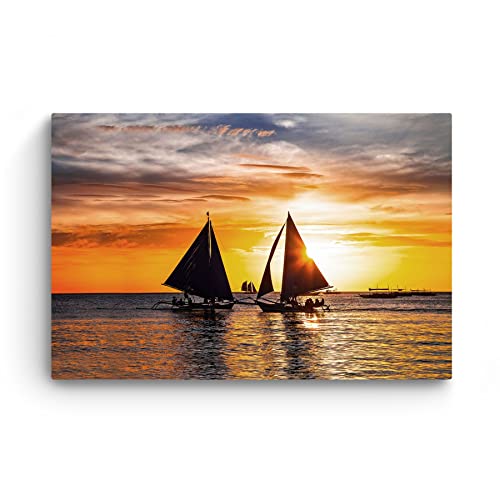 Evening Sunset Boats