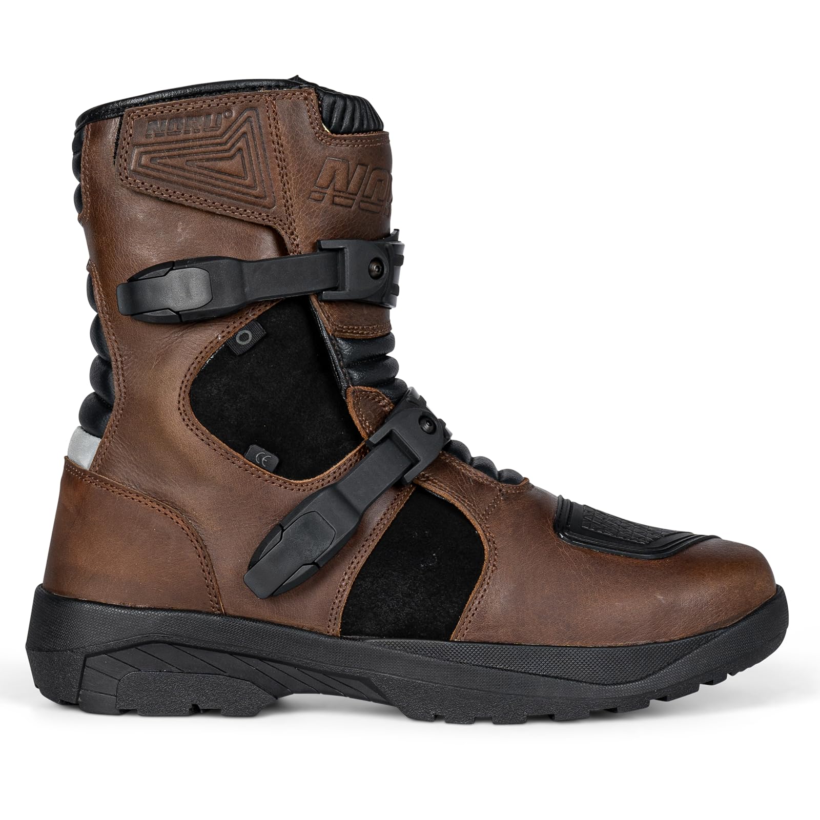 Noru Hakken Adventure Waterproof Motorcycle Boots for Men & Women - Durable Riding Boots with Slip-Resistant Sole - Perfect for Off-Road, Touring & Commuting