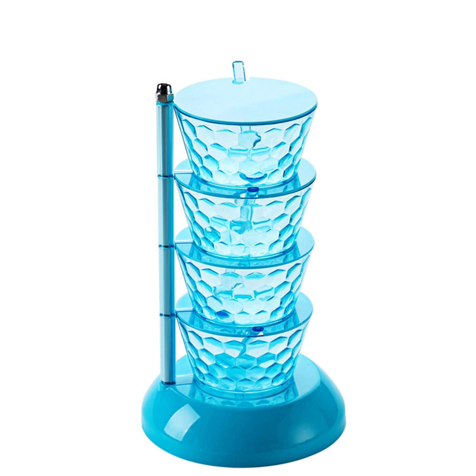 Rotating Spice Rack Organizer - 360° Vertical Spinning Condiment Storage for Kitchen Countertop | Transparent Plastic Spice Bottle Holder | Perfect for Small Spaces, Pantry & Counter Organization
