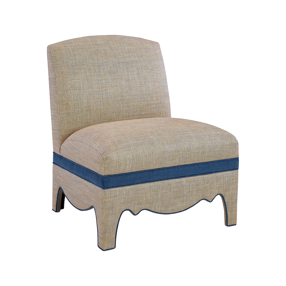 Bedford Performance Raffia Natural Chair - Stylish and Durable Woven Seating for Living Room, Patio, or Office