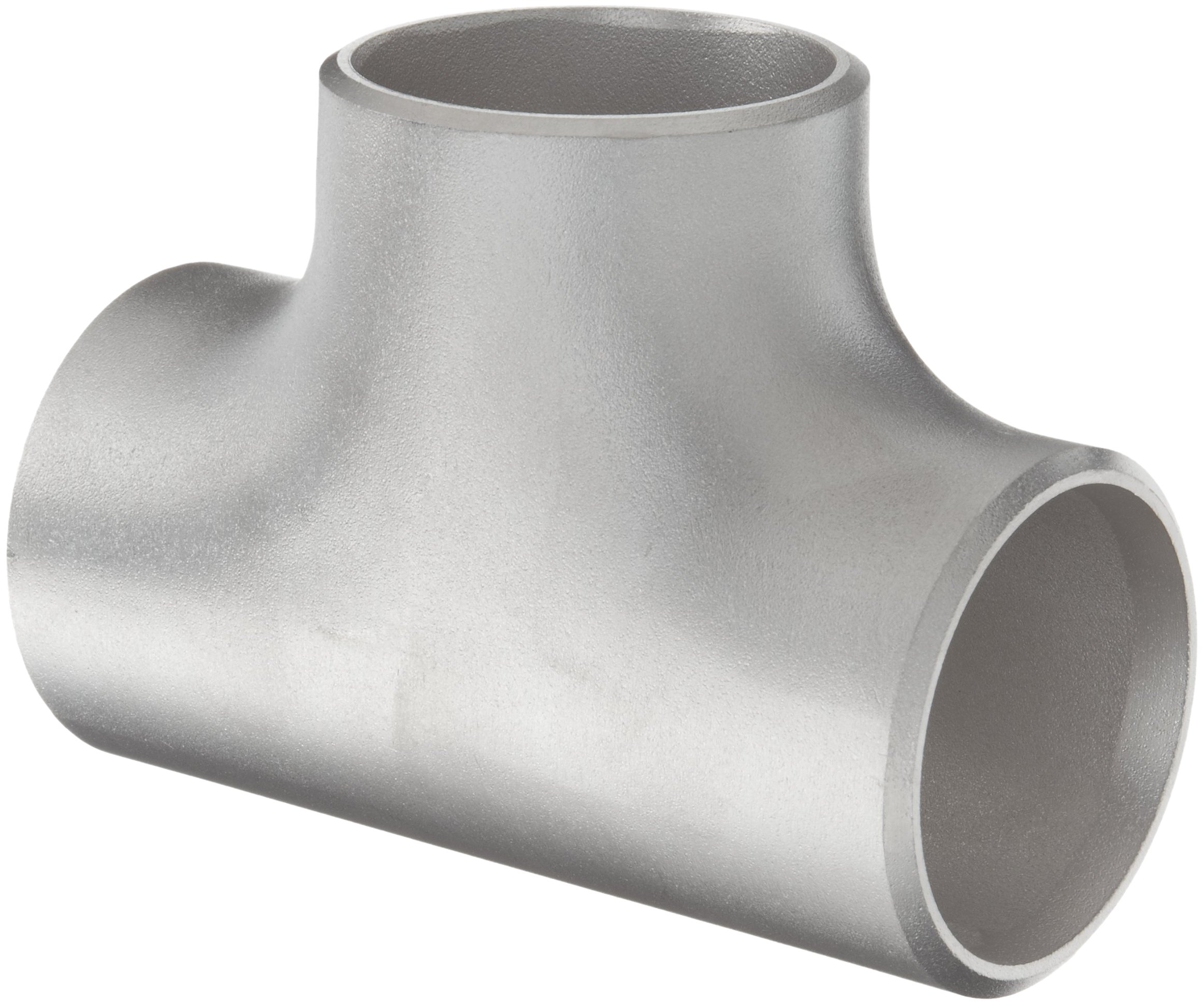 Stainless Steel 304/304L Butt-Weld Pipe Fitting Tee - Schedule 40, 2 Inch Pipe Size (NC04406-32) by Merit Brass | High Pressure Plumbing, Industrial Piping & HVAC Systems