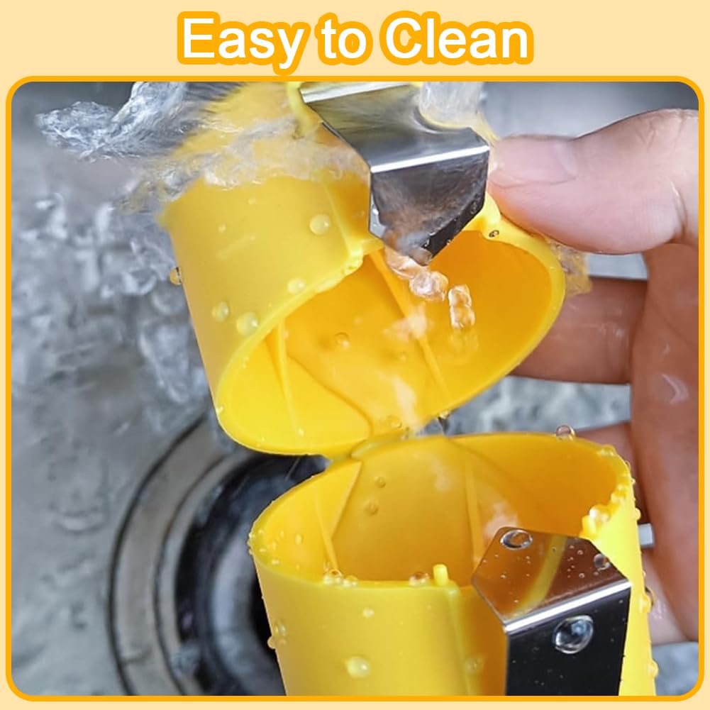 3pcs Stainless Steel Egg Shell Opener - Easy Hard Boiled & Raw Egg Peeler Tool, Egg Cracker & Slicer for Kitchen Baking Gadgets | Perfect for Breakfast Meal Prep, Salad Topping & Cooking Accessories