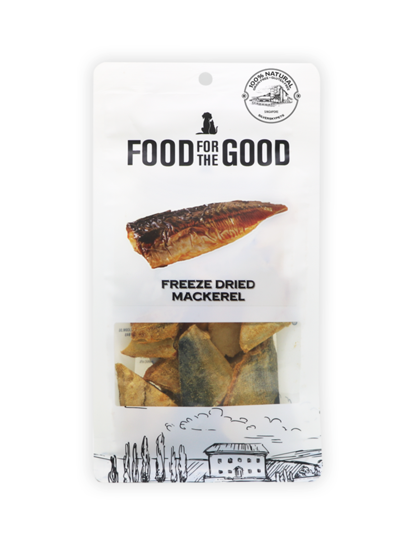Premium Freeze-Dried Mackerel Treats for Dogs & Cats - 70g All-Natural Protein Snack - Perfect for Training, Rewards & Dental Health