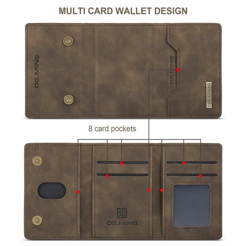 Samsung Galaxy S24 Ultra Retro Flip Vegan Leather Phone Case - Stylish & Protective Cover for Everyday Use, Work & Travel