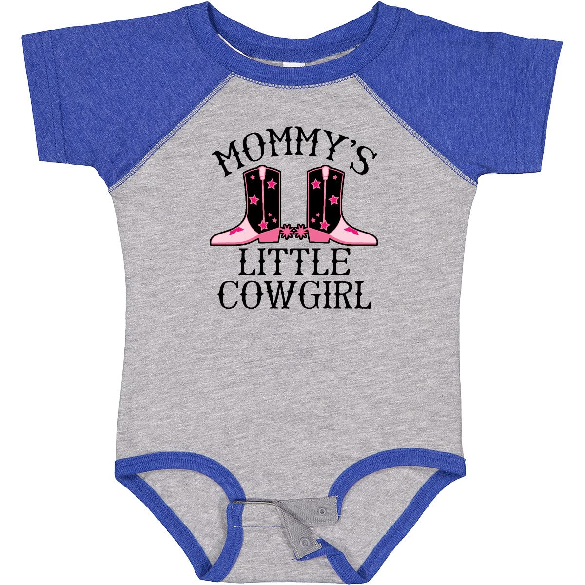 Inktastic Mommy Little Cowgirl Baby Clothes - Adorable Infant Bodysuit for Girls | Perfect for Western Theme Parties, Photoshoots & Cowgirl Outfits