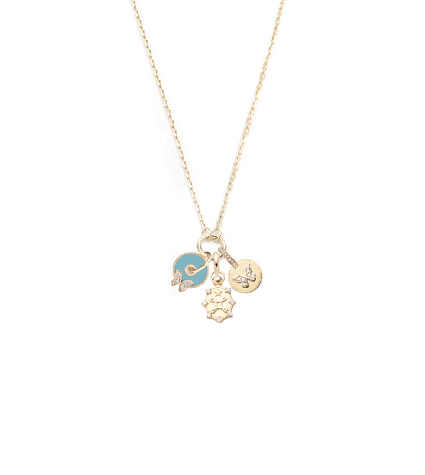 Aqua Butterfly Pendant Drop Necklace - Elegant Mini Story Jewelry for Women - Perfect for Parties, Weddings & Everyday Wear