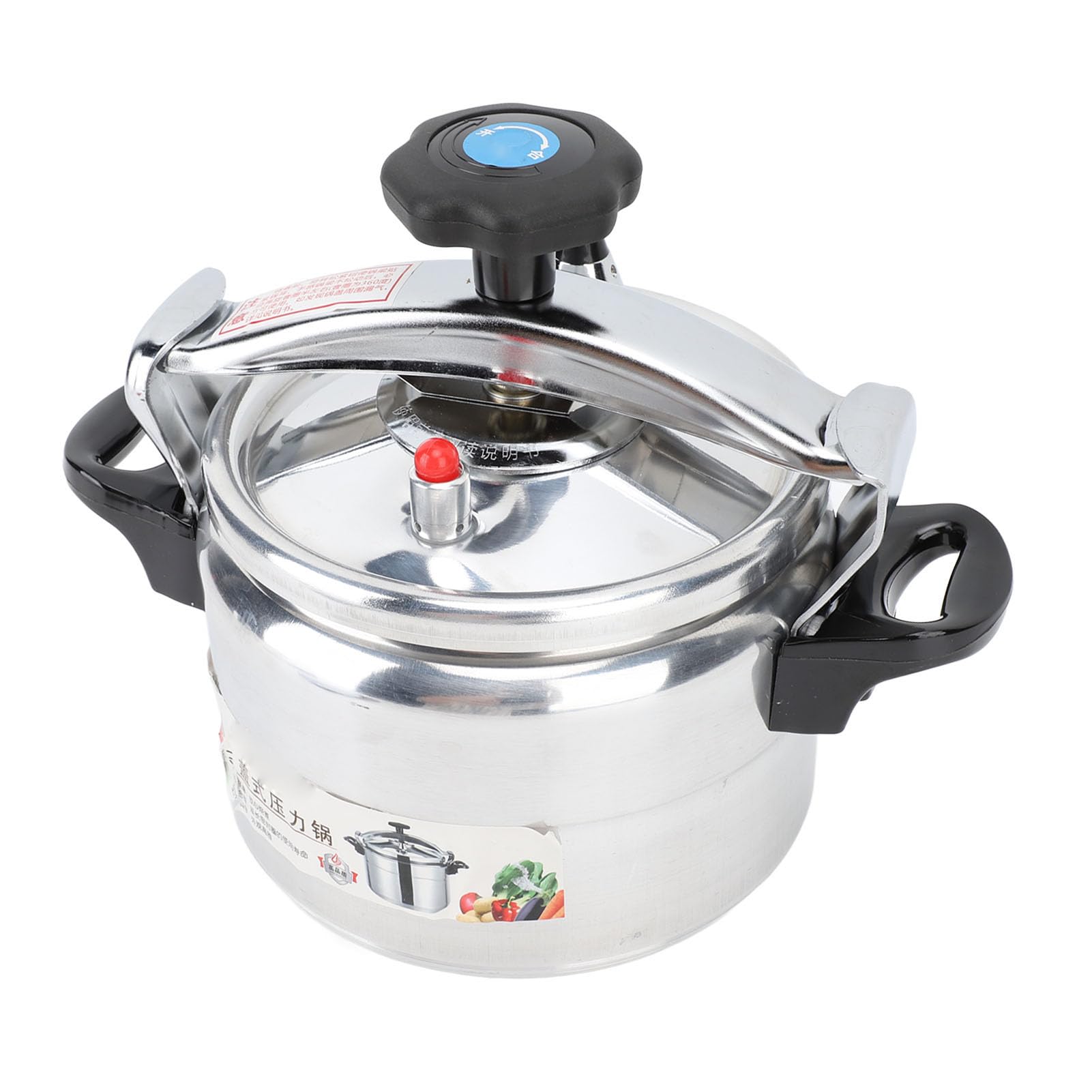 Haofy 3L Large Capacity Pressure Cooker - Aluminum Alloy Quick Cooking Pot with Anti-Stick Coating & Safety Lock, Thickened Base for Fast Meals - Perfect for Home Kitchen & Commercial Use (Pressure Cooking, Steaming, Soup Making)