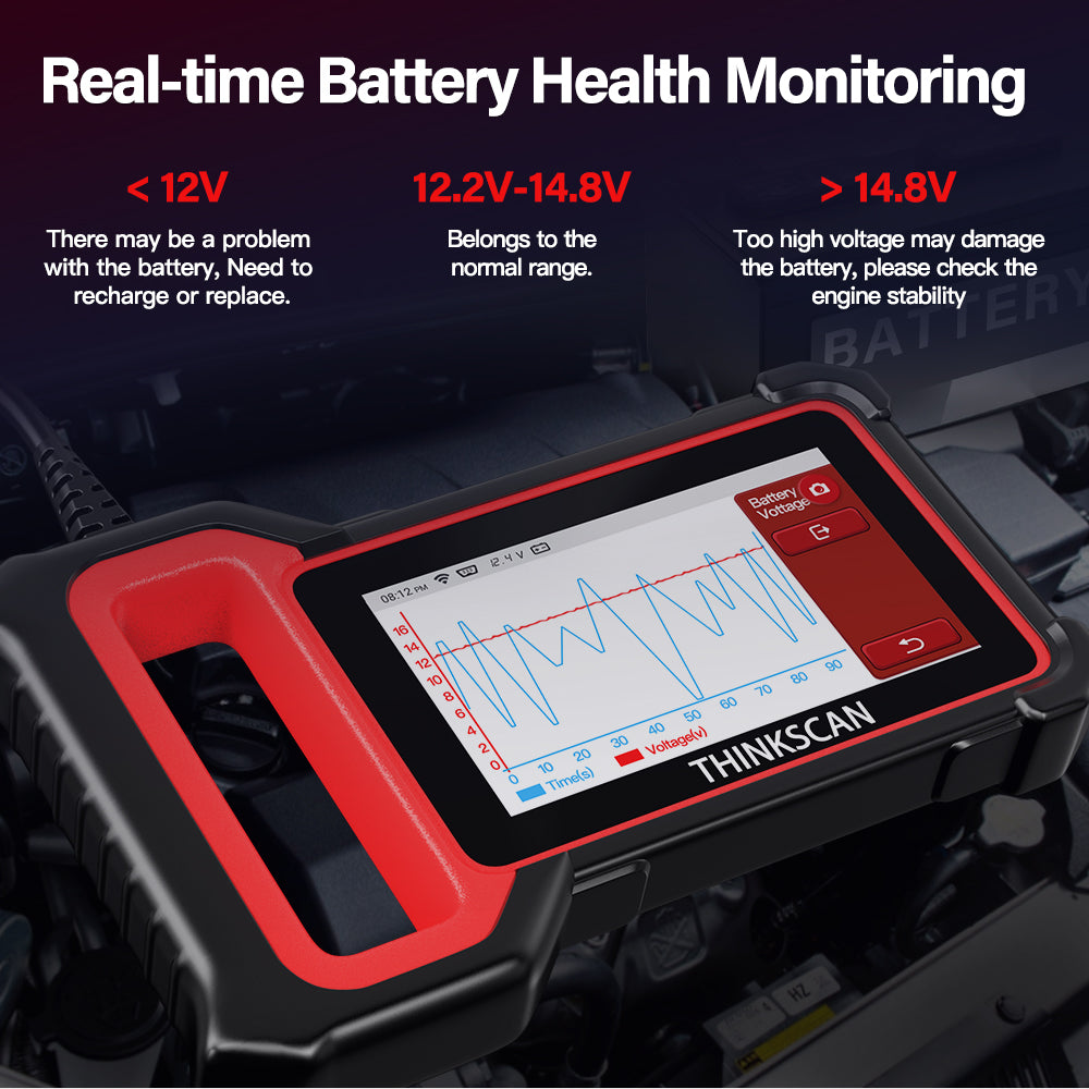 ThinkScan Plus S7 OBD2 Scanner - ABS/SRS/Engine/Transmission/BCM/AC/IC Reset Code Reader & Diagnostic Scan Tool | Professional Car Diagnostic Device for Mechanics & DIY Enthusiasts | Perfect for Engine Light, ABS Brake & Airbag System Troubleshooting