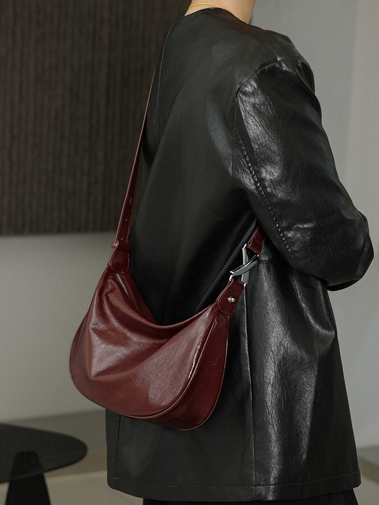 Stylish Half Moon Shoulder Bag for Women - Trendy Crossbody Purse with Adjustable Strap | Perfect for Everyday Use, Work, and Night Out