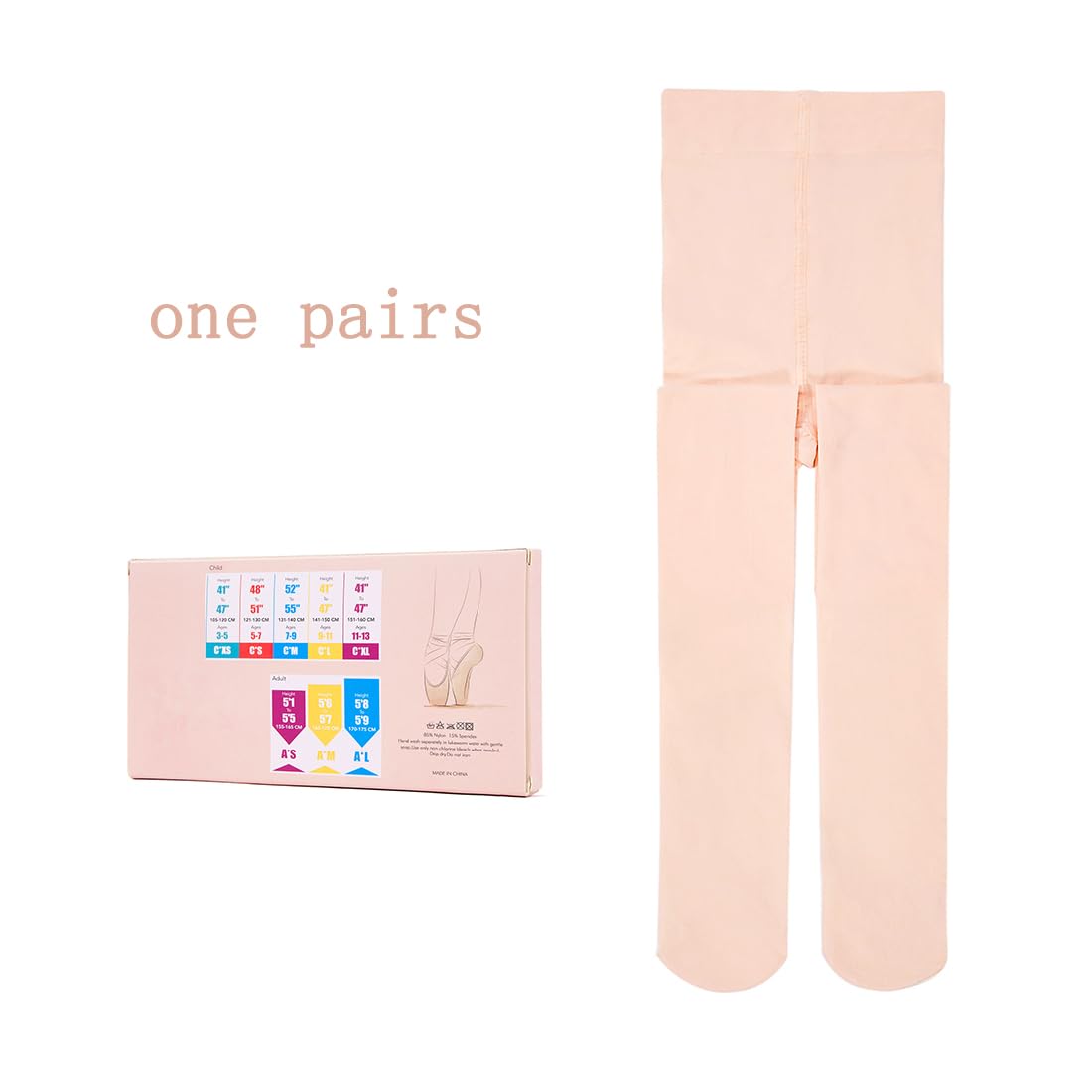 Girl's & Women's Ultra Soft Ballet Dance Tights - Professional Footed Tights with Stretch Support | Perfect for Ballet Classes, Dance Practice & Performance