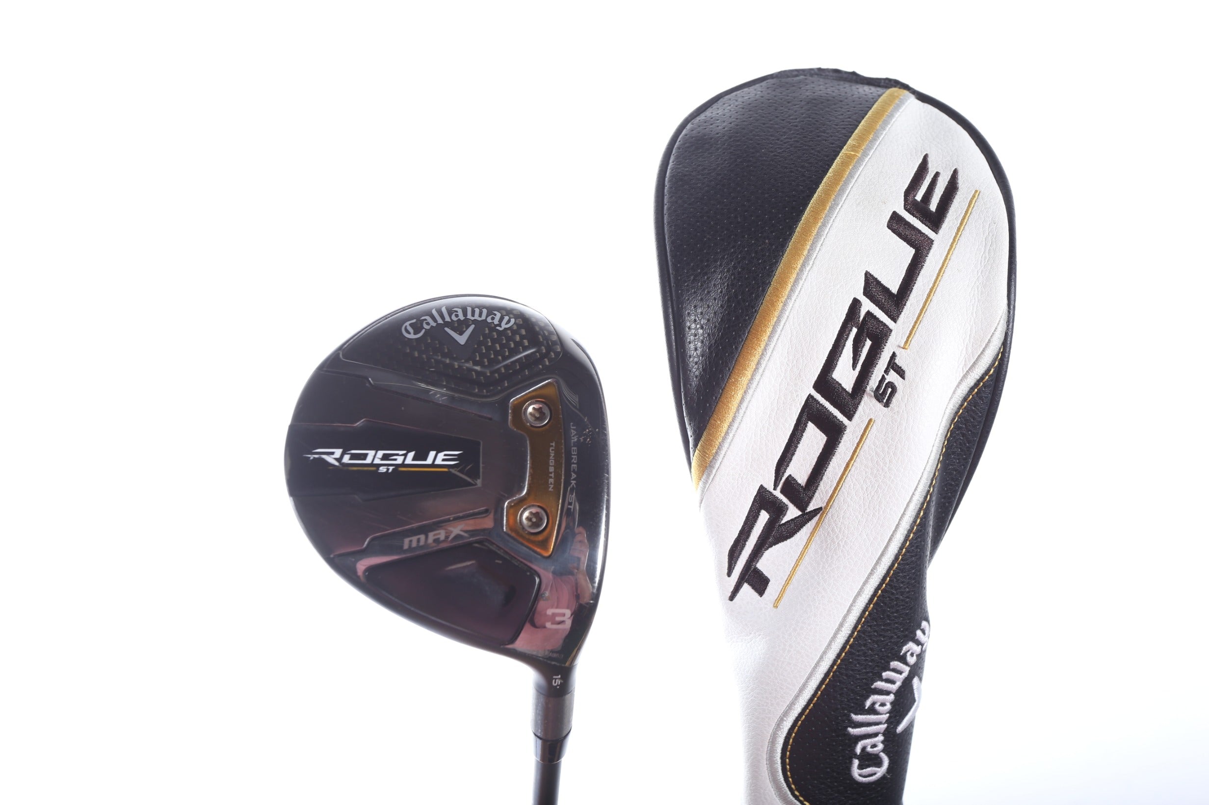 Used Callaway Rogue ST MAX 3 Wood Golf Club - Right Handed 15° Senior Flex | Premium Pre-Owned Fairway Wood for Senior Golfers | Perfect for Long Fairway Shots & Course Play