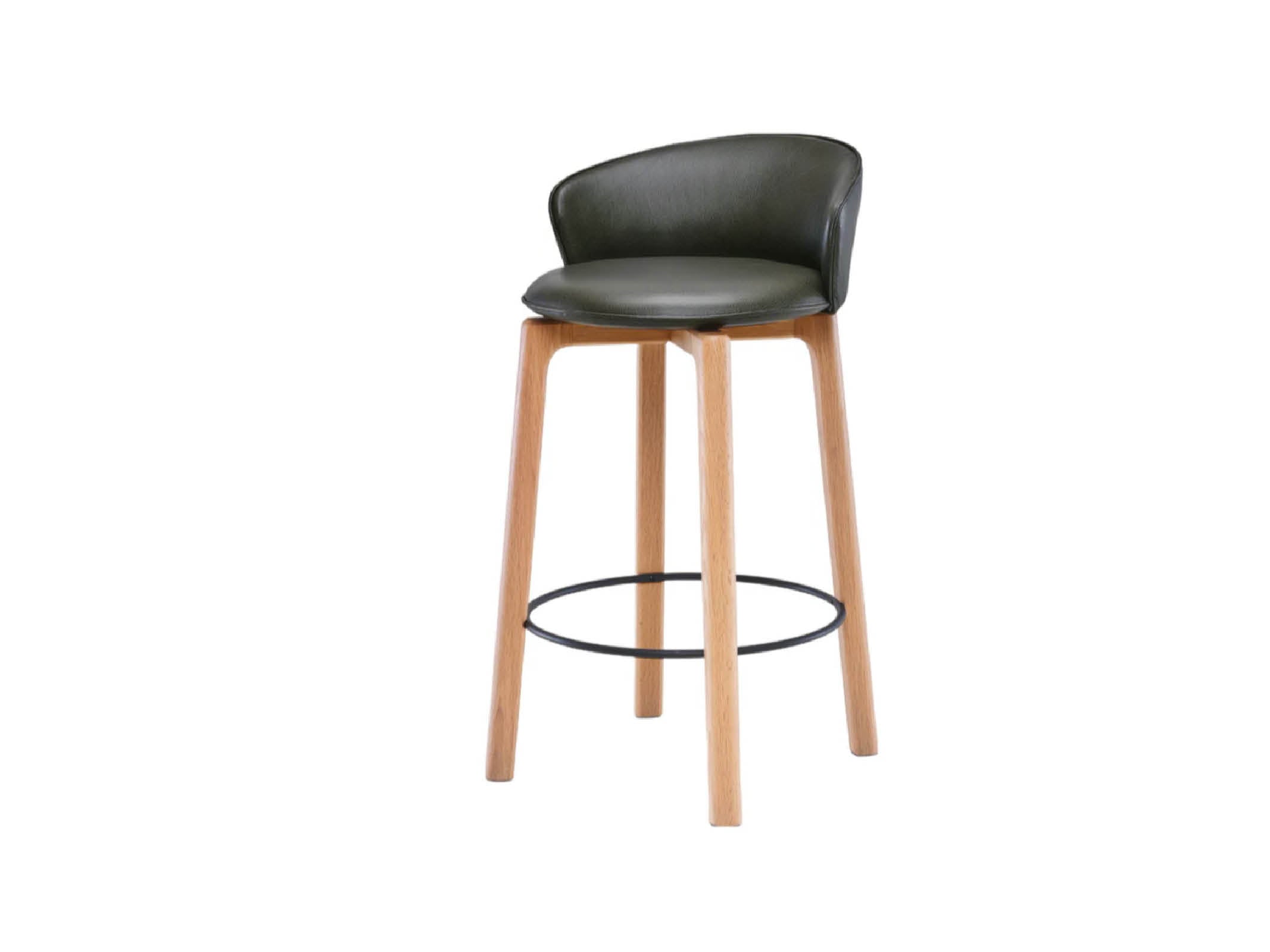 Ergonomic Glide Stool with Back Support - Adjustable Rolling Stool for Office, Kitchen, Salon & Workshop - Comfortable Swivel Seat with Wheels for Home and Professional Use