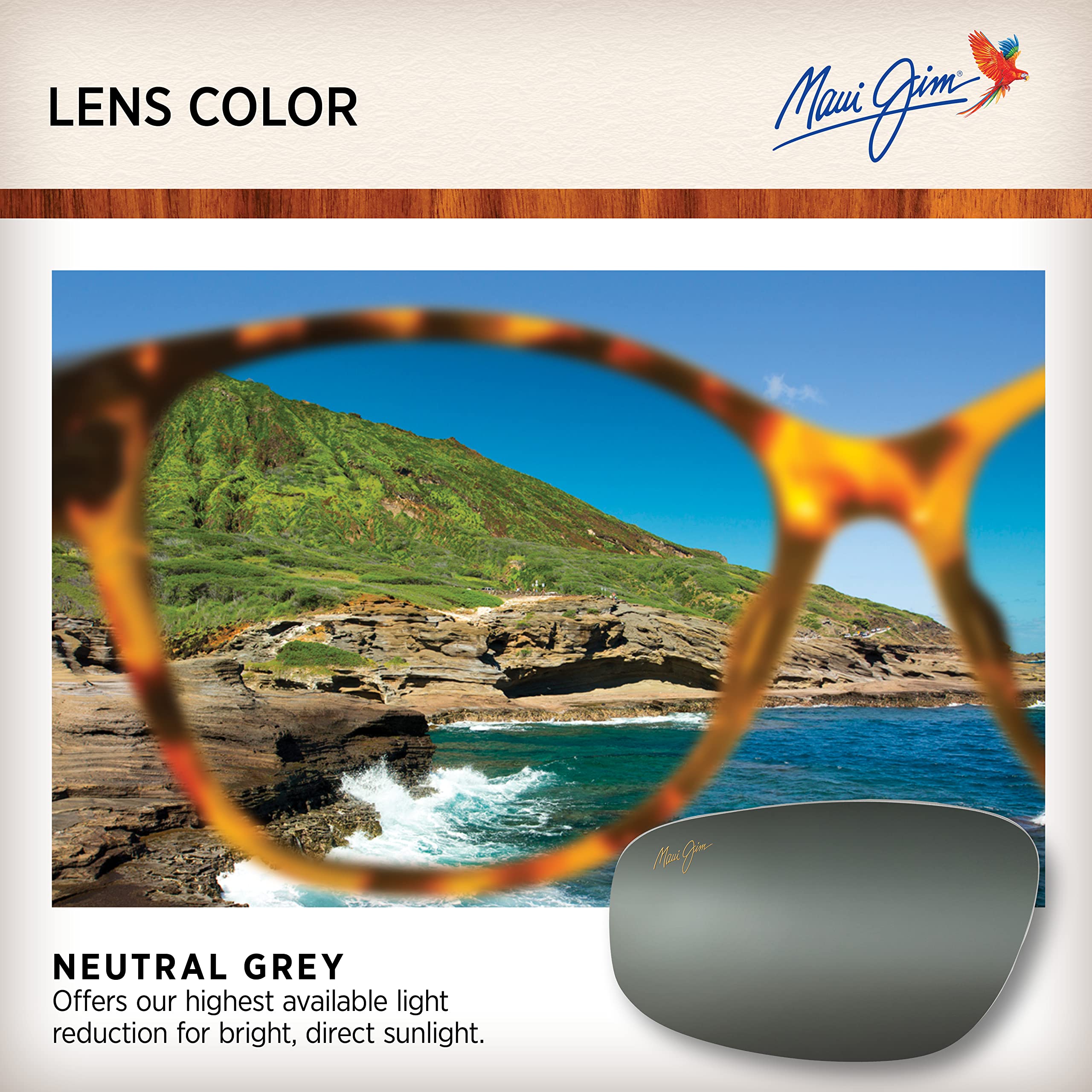 Maui Jim Men's Polarized Aviator Sunglasses with Wedge Frame - UV Protection for Driving, Fishing & Outdoor Activities