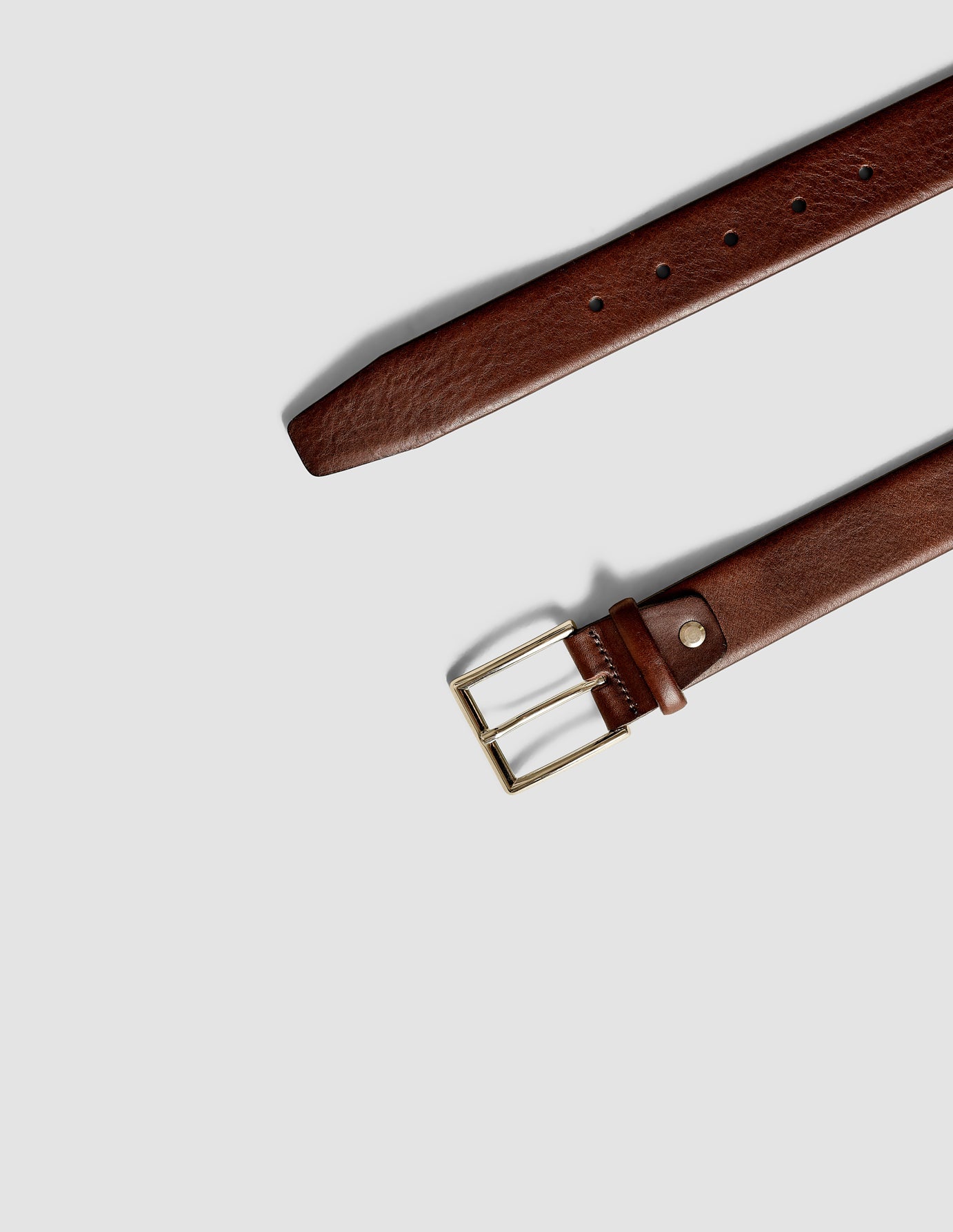 Premium Genuine Leather Belt for Men - Dark Brown - Classic Dress & Casual Wear - Perfect for Office, Wedding & Everyday Use