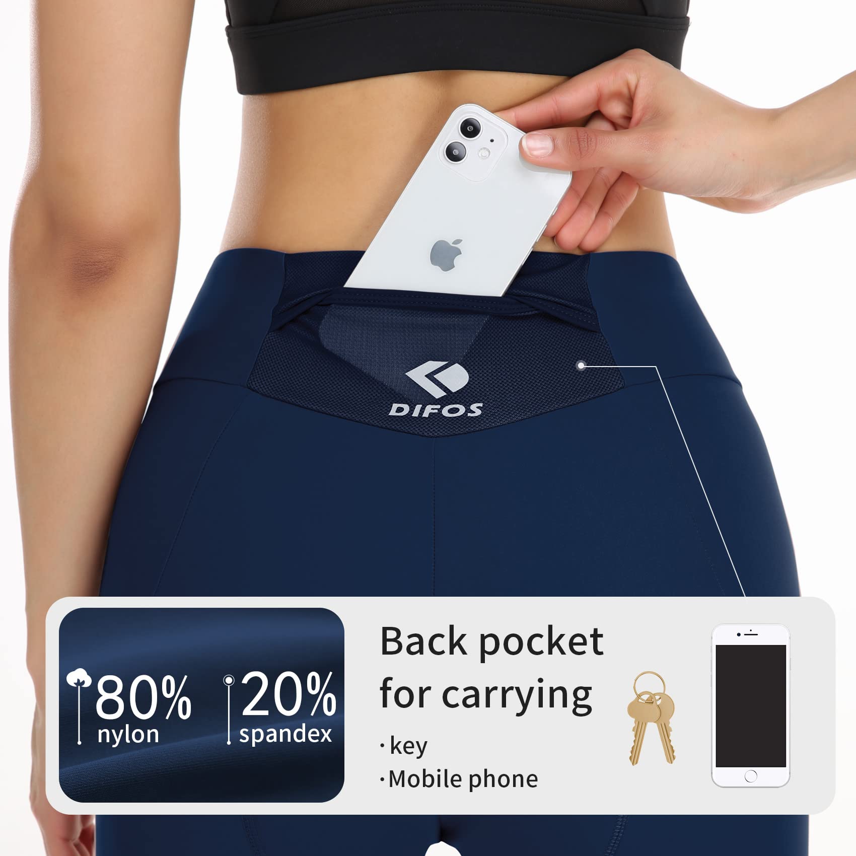 Women's Padded Bike Shorts - Comfortable Cycling Shorts with Pockets & Wide Waistband for Road Biking, Spinning & Outdoor Sports