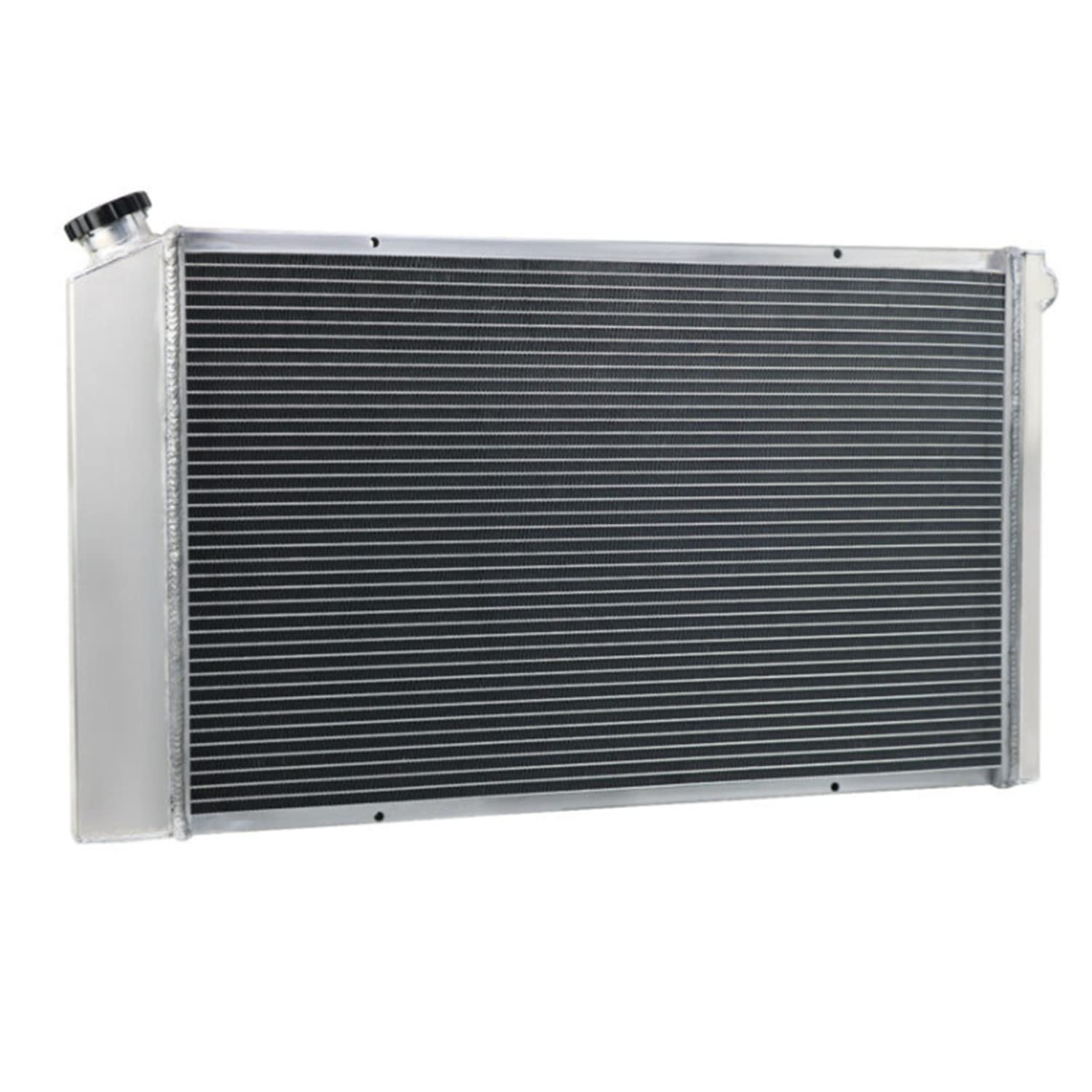 4 Row Aluminum Radiator Shroud with Dual 12