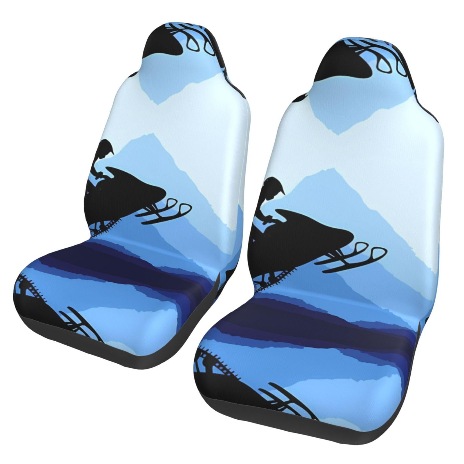 Universal Snowmobile Car Seat Covers - Breathable Front Seat Protectors for Cars, SUVs, Sedans & Trucks - Easy to Clean & Removable - Perfect for Winter Sports & Outdoor Adventures