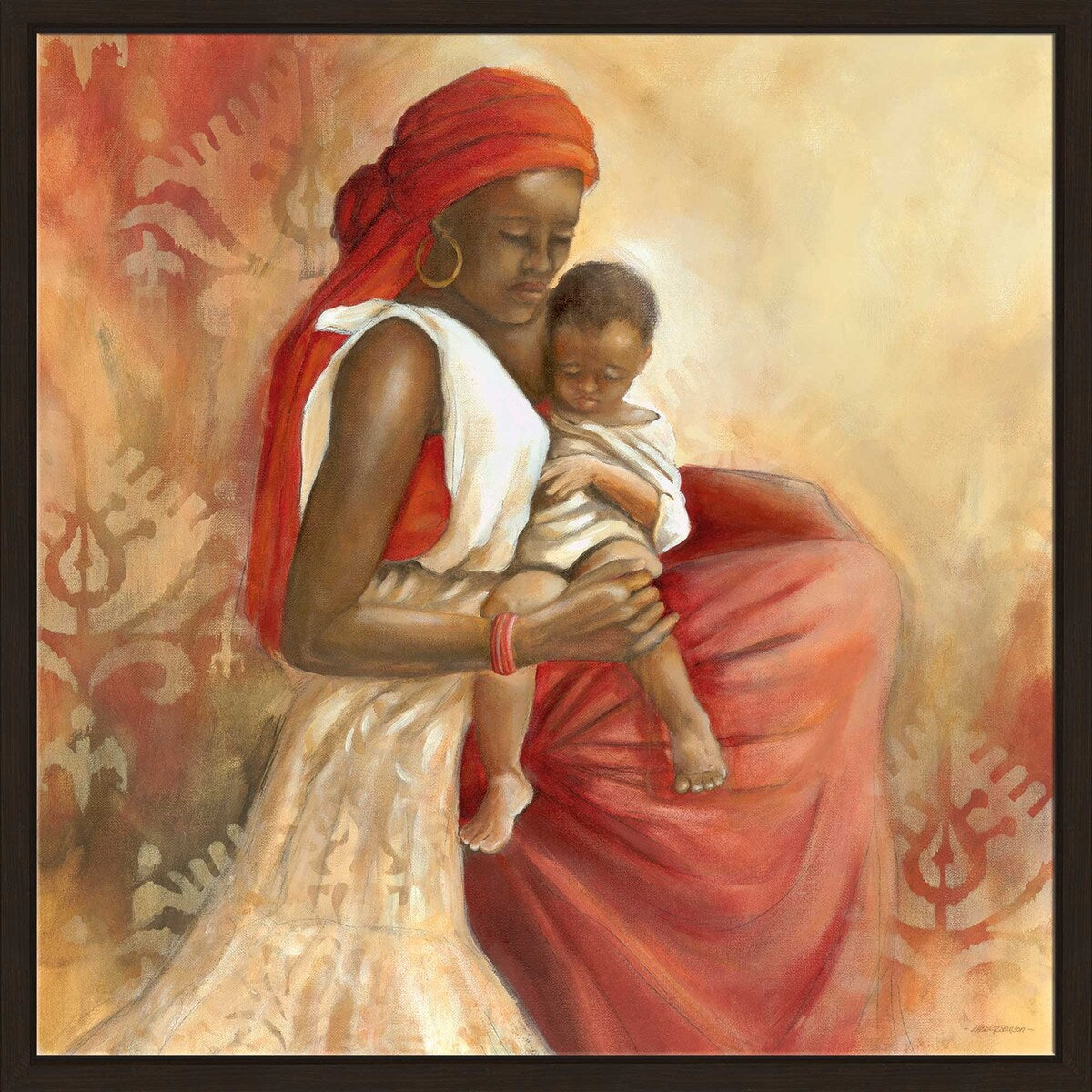 Beauty of Love I by Carol Robinson - Floating Canvas Wall Art Print for Living Room, Bedroom & Office Decor