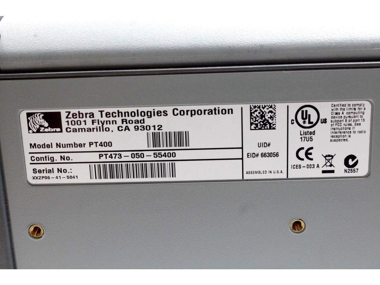 Zebra PT400 Mobile Portable Label Printer (PT403, PT473-050-55400) - Wireless Barcode Printer for Retail, Warehouse & Shipping Labels | Ideal for Small Business Inventory Management