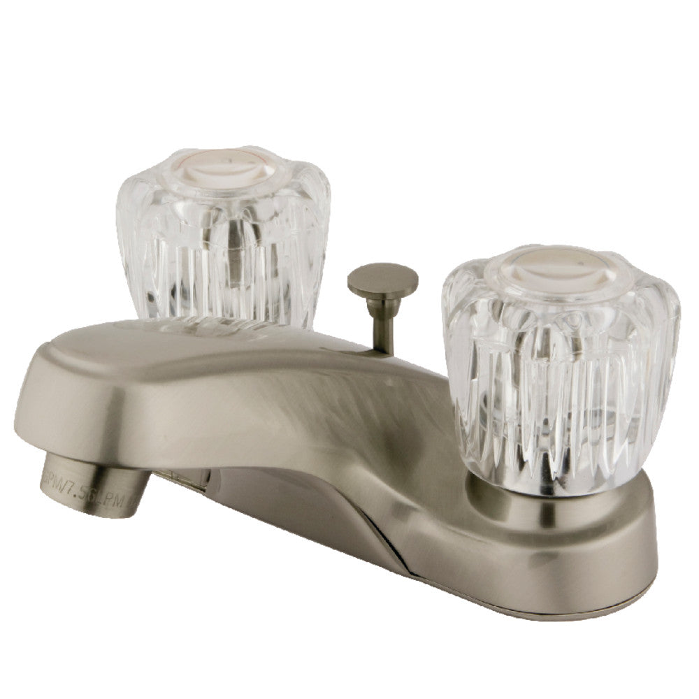 Kingston Brass KB162B 4-Inch Centerset Bathroom Faucet - Chrome Finish, Single Handle, Water-Saving Design for Sink Vanity & Powder Room Installation