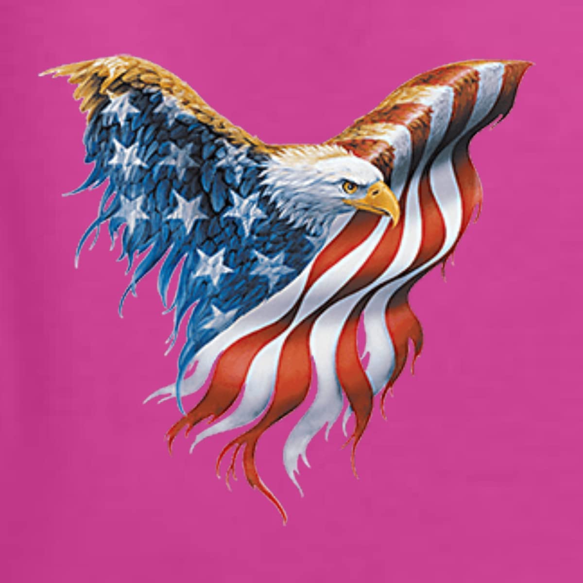 USA Flag Eagle Patriotic Graphic T-Shirt for Men - American Pride Casual Wear for Independence Day, Veterans Day & Everyday Outfits