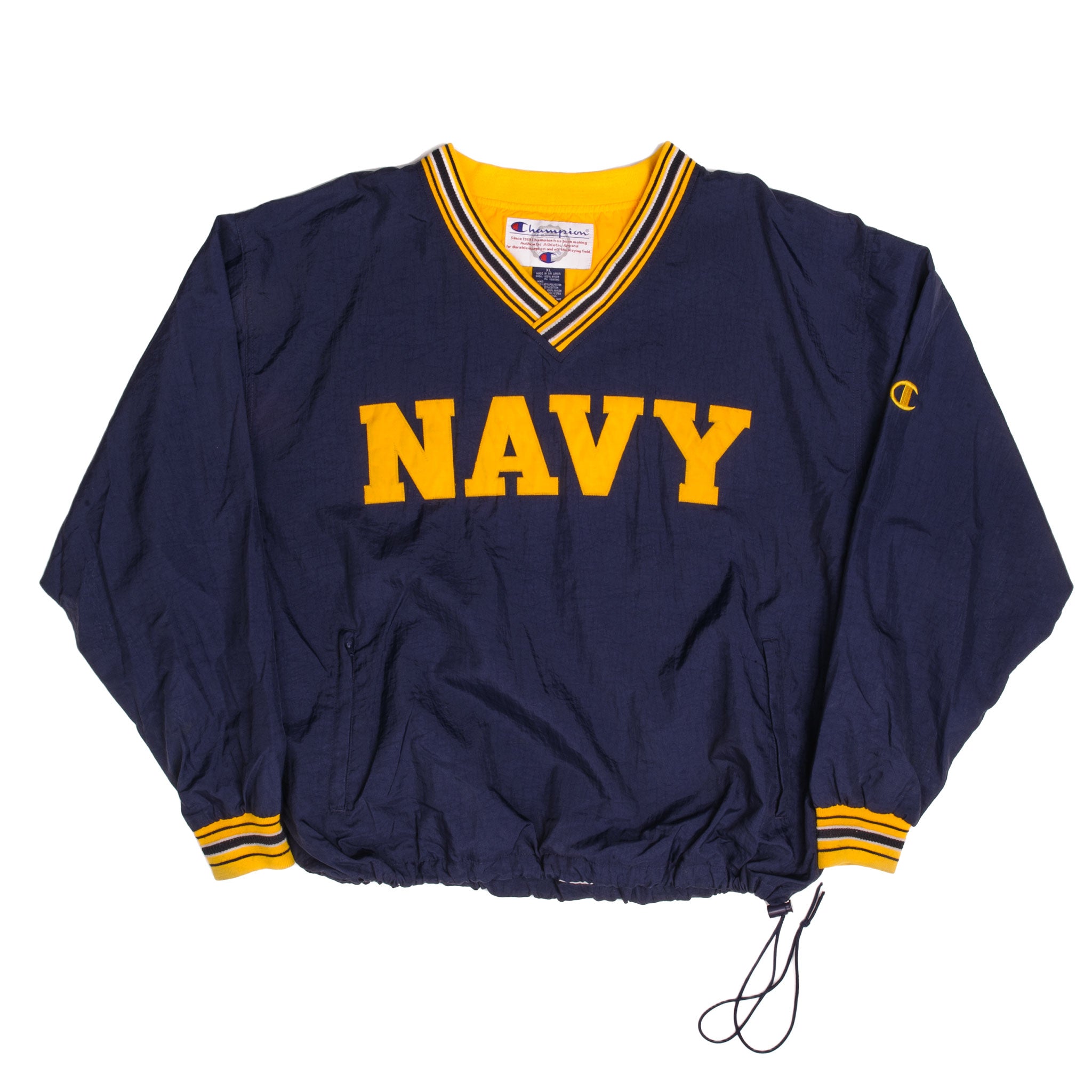 Vintage US Navy Champion Pullover Jacket Men's XL 1990s - Military Style Sweatshirt for Casual Wear & Outdoor Activities