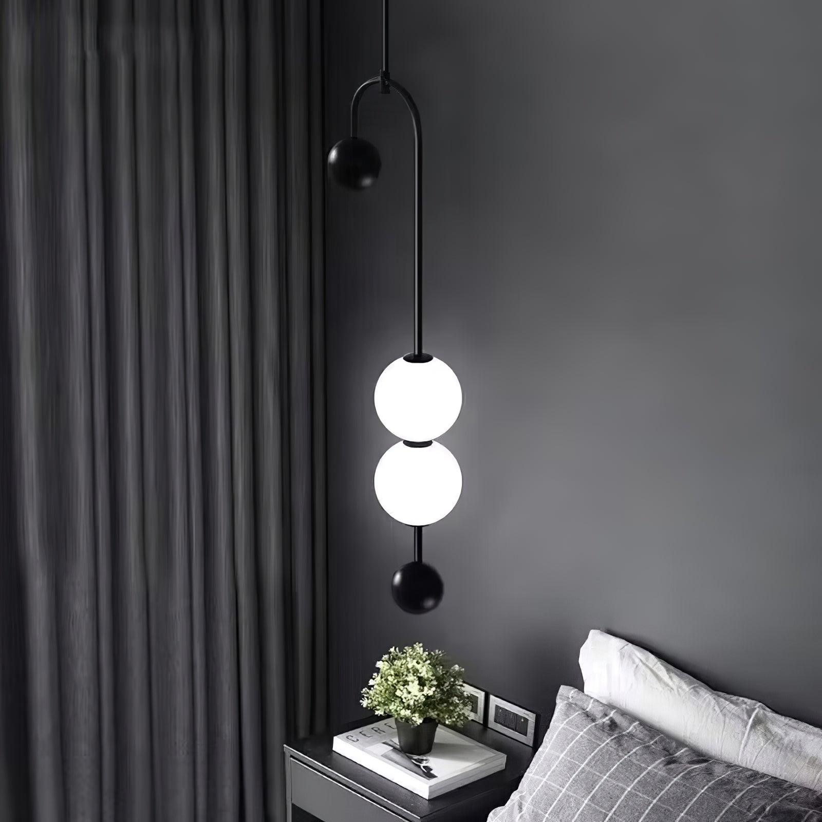 Alina Pendant Light - Modern Glass Hanging Chandelier for Kitchen Island, Dining Room & Bedroom Lighting | Dimmable LED Ceiling Fixture