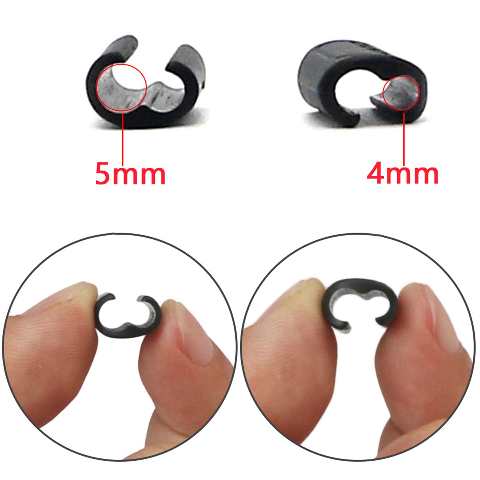 NUEAYMS 10 Pcs Bike Cable Clips - Road Bicycle Brake & Shifter Cable Housing Guide Clips - Durable Frame Buckle for Secure Cable Management - Perfect for Mountain, Road & Commuter Bikes