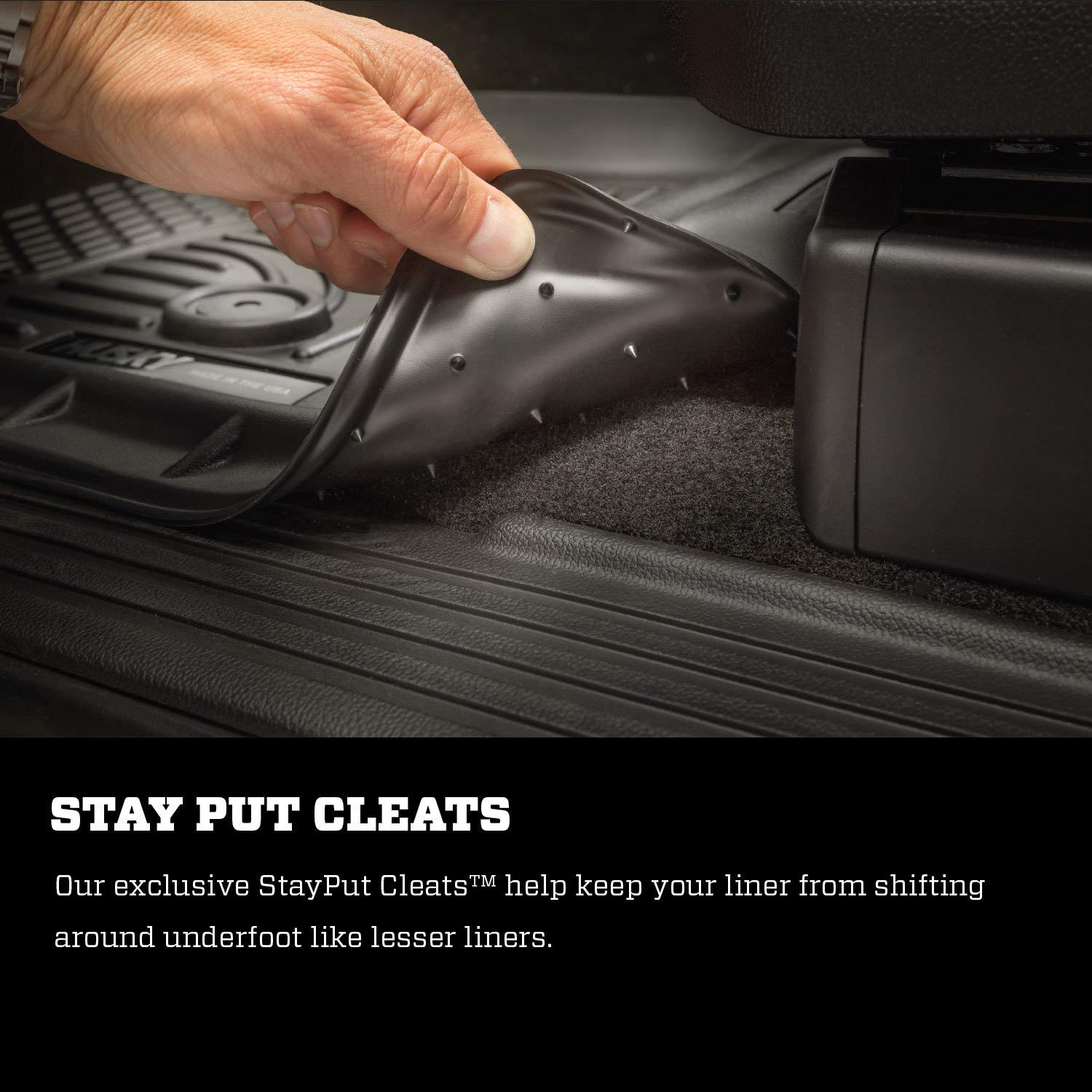 Husky Liners 14061 Weatherbeater Black Floor Mats for 2019-2020 Dodge Ram 2500 Crew Cab - Heavy Duty Protection for Second Row Seats | All-Weather Car Mats for Trucks, SUVs & Off-Road Vehicles