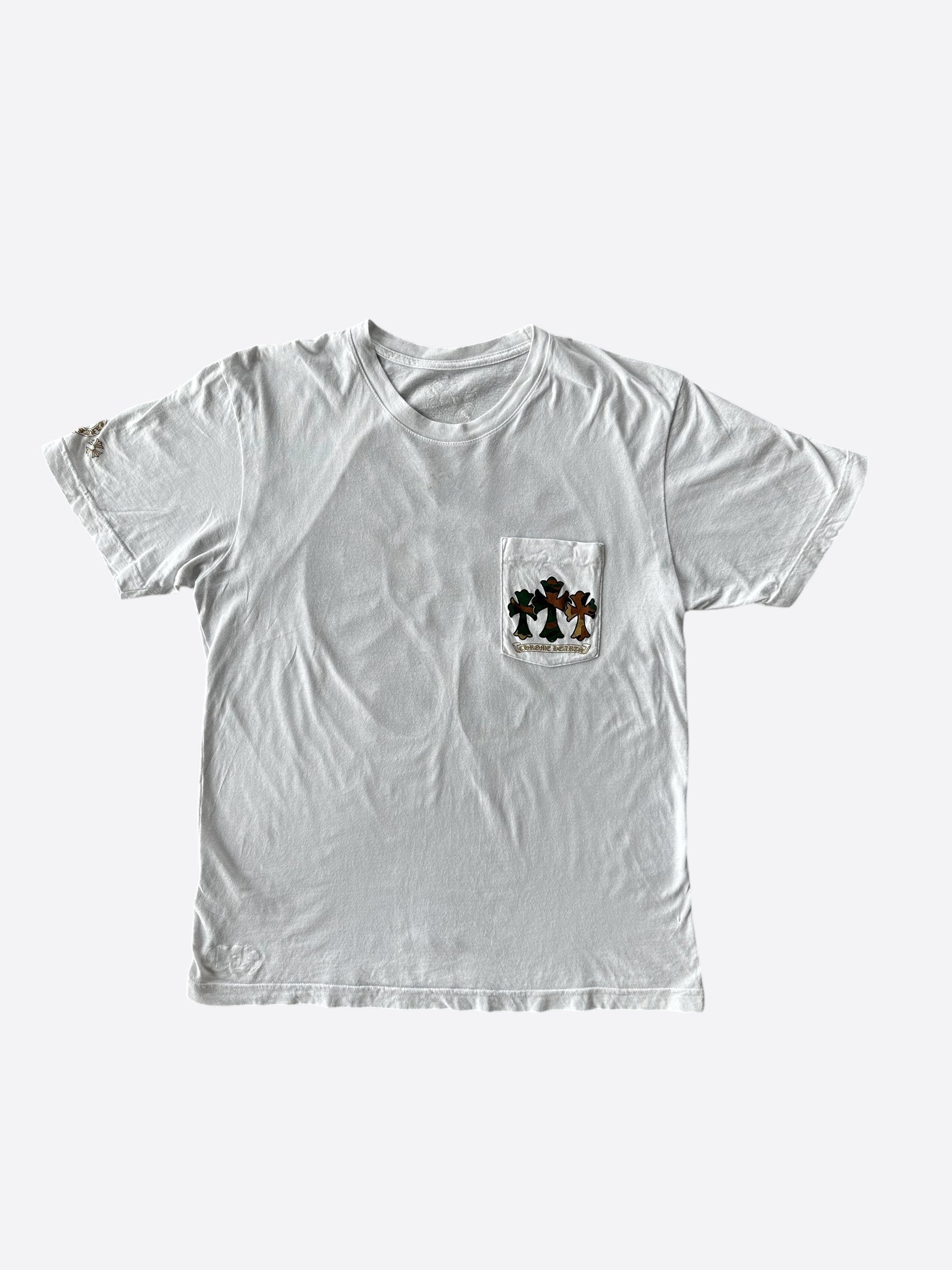 Chrome Hearts White Camouflage Horseshoe Logo T-Shirt for Men - Stylish Graphic Tee for Casual Wear, Street Fashion & Everyday Outfits