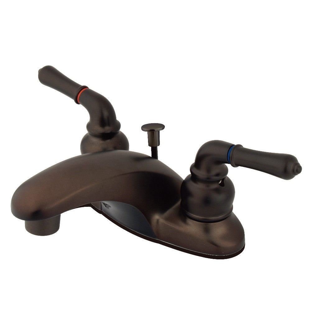 Kingston Brass KB622 4-Inch Centerset Bathroom Faucet - Chrome Finish, Single Handle, Easy Installation for Sink & Vanity | Perfect for Modern Bathrooms & Powder Rooms