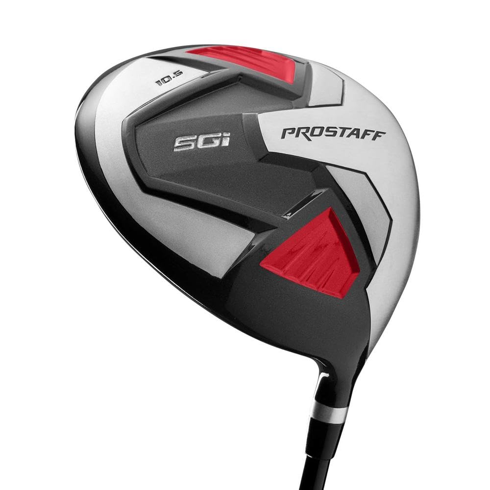 Wilson Pro Staff SGI Golf Driver - Men's Right/Left Handed Titanium Club for Maximum Distance & Forgiveness | Perfect for Beginners & High Handicap Players on Fairways & Driving Ranges