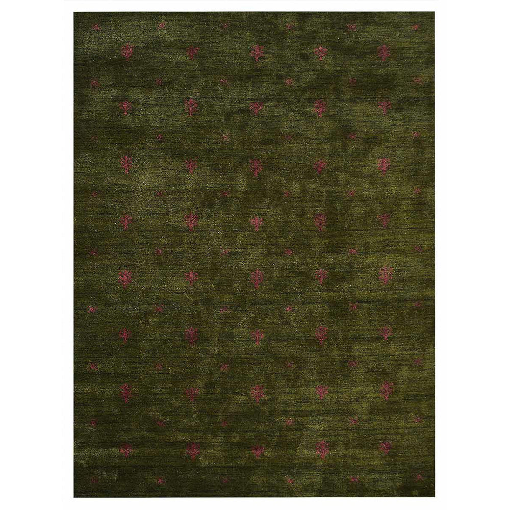 Handmade Ebony Hand-Knotted Wool Rug - Luxury Bohemian Style for Living Room, Bedroom & Office Decor