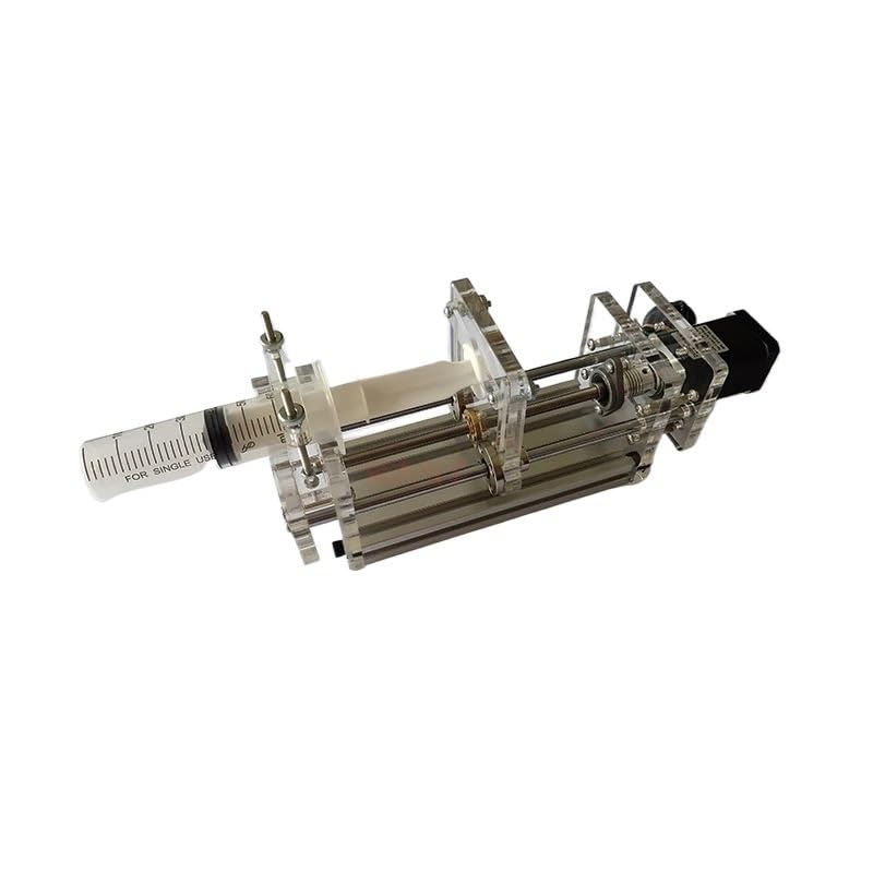 Precision Benchtop Syringe Pump - Lab Micro Pump for Glue Dispensing & Sampling with Latest Controller (Gray) - Ideal for Laboratory, Medical, and Industrial Applications