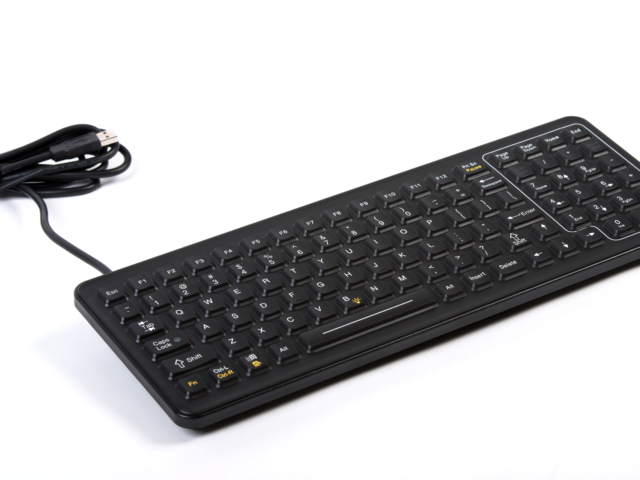 iKey Slim Rugged Keyboard - 8 Adjustable Backlighting Levels for Gaming, Office & Outdoor Use